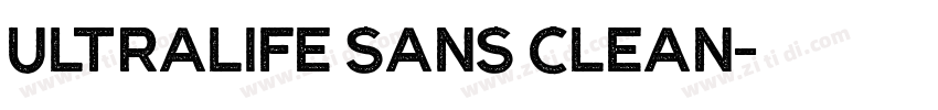 Ultralife Sans Clean字体转换